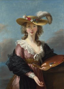 بورتريه ذاتي في قبعة من القش ، 1782. بواسطة إليزابيث لويز فيجي ليبرون