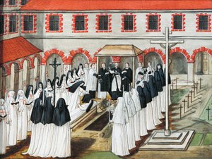 Port-Royal des Champs Abbey ، دفن راهبة