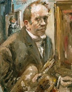 بورتريه آلي - بورتريه ذاتي - Peinture de Lovis Corinth (1858-1925) - 1924 - زيت على قماش - 100x80 - (c) متحف الفن الحديث ، نيويورك
