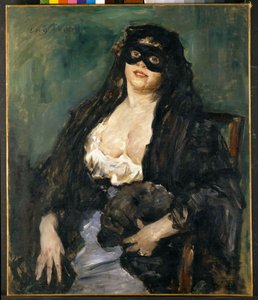 القناع الأسود - كورنث ، لوفيس (1858-1925) - 1908 - زيت على قماش - ستاتليش موسين ، كاسل