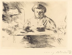 مات جاتين زوجة الفنان ، 1918. بواسطة لوفيس كورنث