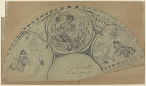 تصميم المروحة [وجه الصفحة] ، ربما 1906. بواسطة لوفيس كورنث