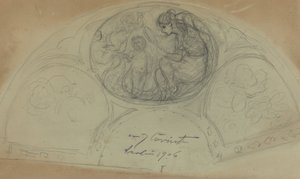 تصميم المروحة [النسخة المقابلة] ، ربما 1906. بواسطة لوفيس كورنث