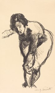 بنت عارية عارية الانحناء للأمام ، 1916. بواسطة لوفيس كورنث