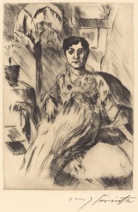 الداخلية مع امرأة داخلية مع امرأة ، 1917. بواسطة لوفيس كورنث