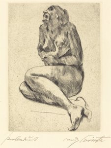 رابض ، أنثى عارية ، رابض ، أنثى عارية ، 1914. بواسطة لوفيس كورنث