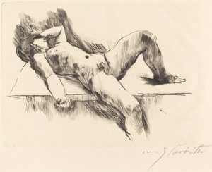 مستلق أنثى عارية III ، 1913. بواسطة لوفيس كورنث