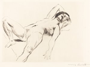 مستلق أنثى عارية أنا مستلق أنثى عارية أنا ، 1912. بواسطة لوفيس كورنث