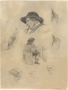 ورقة اسكتشات ، 1877. بواسطة لوفيس كورنث