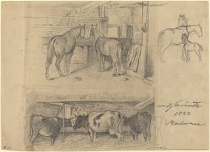 الحظيرة ، 1883. بواسطة لوفيس كورنث