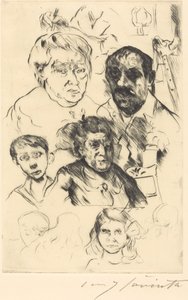 رؤوس متنوعة وصورة ذاتية ، 1915. بواسطة لوفيس كورنث