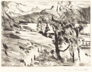 Walchensee Landschaft (المناظر الطبيعية Walchensee) بواسطة لوفيس كورنث