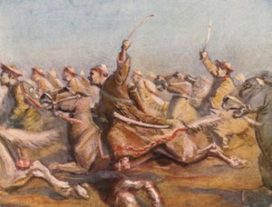 رسم توضيحي لقصص الحروب الصليبية (طباعة حجرية ملونة)