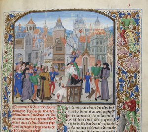 إعدام Guillaume Sanche IV de Pommiers ، Viscount of Fronsac في بوردو عام 1375 ، حوالي 1470-1475.