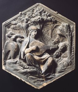 موسيقى (Orpheus) للوكا ديلا روبيا (حوالي 1400-1482) بواسطة لوكا ديلا روبيا