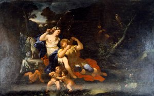 رينالدو وأرميدا - لوكا جيوردانو (1632-1705) ، زيت على قماش بواسطة لوكا جيوردانو