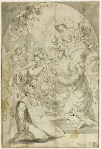 رؤية القديس دومينيك بواسطة Luca Giordano