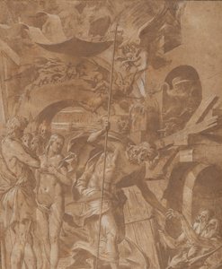 المسيح في ليمبو ، كاليفورنيا. 1547-48. بواسطة لوكا بيني