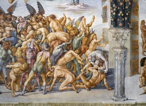 ملعون في الجحيم ، من دورة في الهواء الطلق في Last Judgment بواسطة لوكا سينيوريلي
