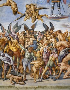 ملعون في الجحيم ، من دورة في الهواء الطلق في Last Judgment بواسطة لوكا سينيوريلي