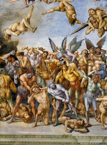 ملعون في الجحيم ، من دورة في الهواء الطلق في Last Judgment