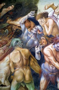 ملعون في الجحيم ، من دورة في الهواء الطلق في Last Judgment بواسطة لوكا سينيوريلي