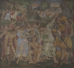 انتصار العفة: حب منزوع السلاح واللوحات الجدارية من Palazzo del Magnifico ، سيينا ، 1509 بواسطة لوكا سينيوريلي
