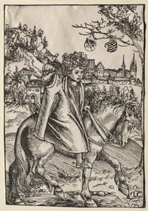 صبي على ظهور الخيل بواسطة Lucas Cranach