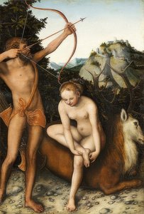 أبول وديانا. حوالي 1530 بواسطة لوكاس كراناش الأكبر