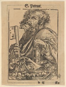 تمثال نصفي للقديس بطرس ، من السلسلة الكبيرة من مستودعات Wittenberg ، العدد: مارتن لوثر ... ، 1509. بواسطة لوكاس كراناش الأكبر