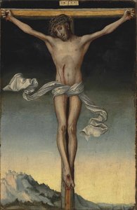 بالألمانية: Christus am Kreuz المسيح على الصليب بواسطة لوكاس كراناش الأكبر