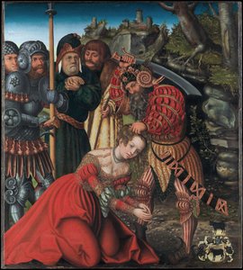 بالألمانية: Das Martyrium der Heiligen Barbara استشهاد القديسة باربرا بواسطة لوكاس كراناش الأكبر