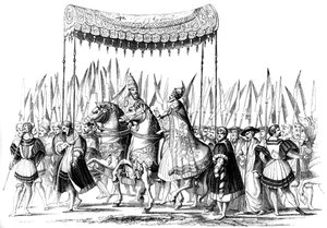 موكب إمبراطوري ، 1529-1530 1849. بواسطة لوكاس كراناش الأكبر