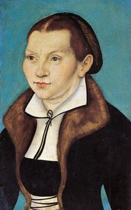 صورة لكاثرينا لوثر ، ني كاتارينا فون بورا 1499-1552 ، 1529. بواسطة لوكاس كراناش الأكبر