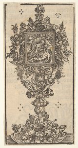 مقبرة مع بيتا ، من السلسلة الكبيرة من مستودعات Wittenberg ، 1509. بواسطة لوكاس كراناش الأكبر