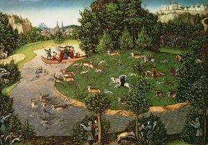 الأيل هانت للناخب فريدريش الثالث الحكيم ، 1529 (لوحة) بواسطة لوكاس كراناش الأكبر