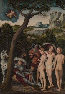 حكم باريس ، كاليفورنيا. 1528. بواسطة لوكاس كراناش الأكبر
