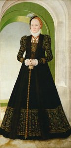 آن من الدنمارك 1532-1585 ، انتخاب ساكسونيا ، بعد 1565 بواسطة لوكاس كرانش الأصغر