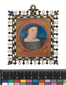 هنري الثامن ، c.1525-27 (لون الجسم على الرق على البطاقة)