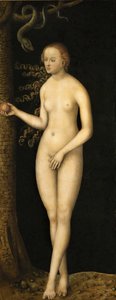 عصر النهضة: سقوط الإنسان: Eve par Cranach ، Lucas ، The Elder (1472-1553) ، حوالي 1510-1520. زيت على خشب