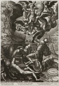 قيامة المسيح 1557 بواسطة Lucas van Doetechum