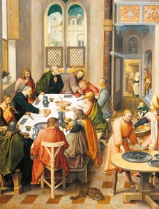العشاء الأخير للوكاس فان ليدن (حوالي 1494-1533) بواسطة لوكاس فان ليدن