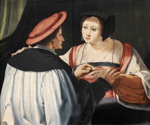 Les Fiancés The Fights ، ج. 1525. بواسطة لوكاس فان ليدن