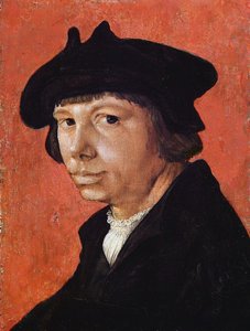 بورتريه ذاتي - Peinture de Lucas van Leyden (1489 / 94-1533) (Lucas de Leyde ، Lucas Huighensz ou Lucas Jacobsz) - 1525-1526 - زيت على خشب - 28.9x21.4 سم - متحف هيرزوغ أنطون أولريش ، براونشفايغ بواسطة لوكاس فان ليدن