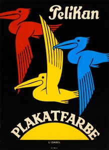 لون ملصق البجع ، 1920-1925.