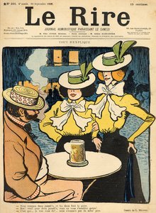 نصف أخوات ، من الغلاف الأمامي لـ "Le Rire" ، 10 سبتمبر 1898 بواسطة لوسيان ميتيفيت
