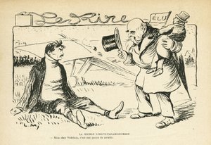 رسم توضيحي في Le Rire ، 30/03/12 - سباق Limoux-Palais-Bourbon - انتخابات ، طيران - Vedrines Jules (1881-1919) (نقش) بواسطة لوسيان ميتيفيت