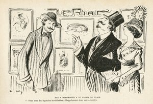 رسم توضيحي في Le Rire ، رقم 481 ، 27/04/12 - في "الفكاهيون" بقصر الزجاج - صالون المستقلين للفكاهي (النقش)