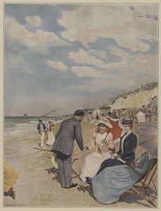 في Etretat ، كان الموسم على قدم وساق بواسطة لوسيوس روسي
