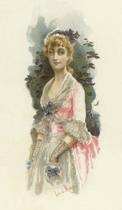 رسم توضيحي لمدرسة فضيحة (chromolitho) بواسطة لوسيوس روسي
